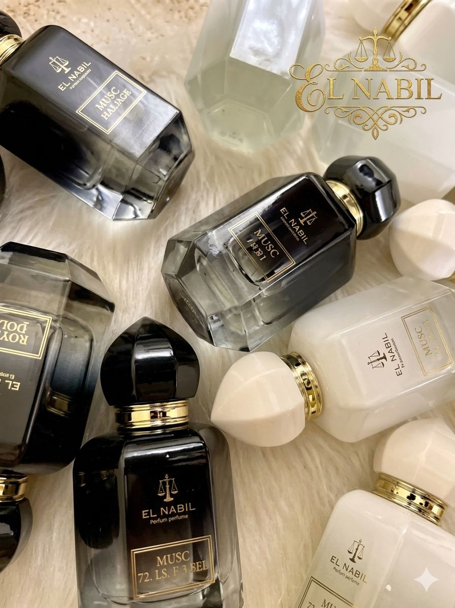 Composition de parfums et bakhoor sur plateau doré